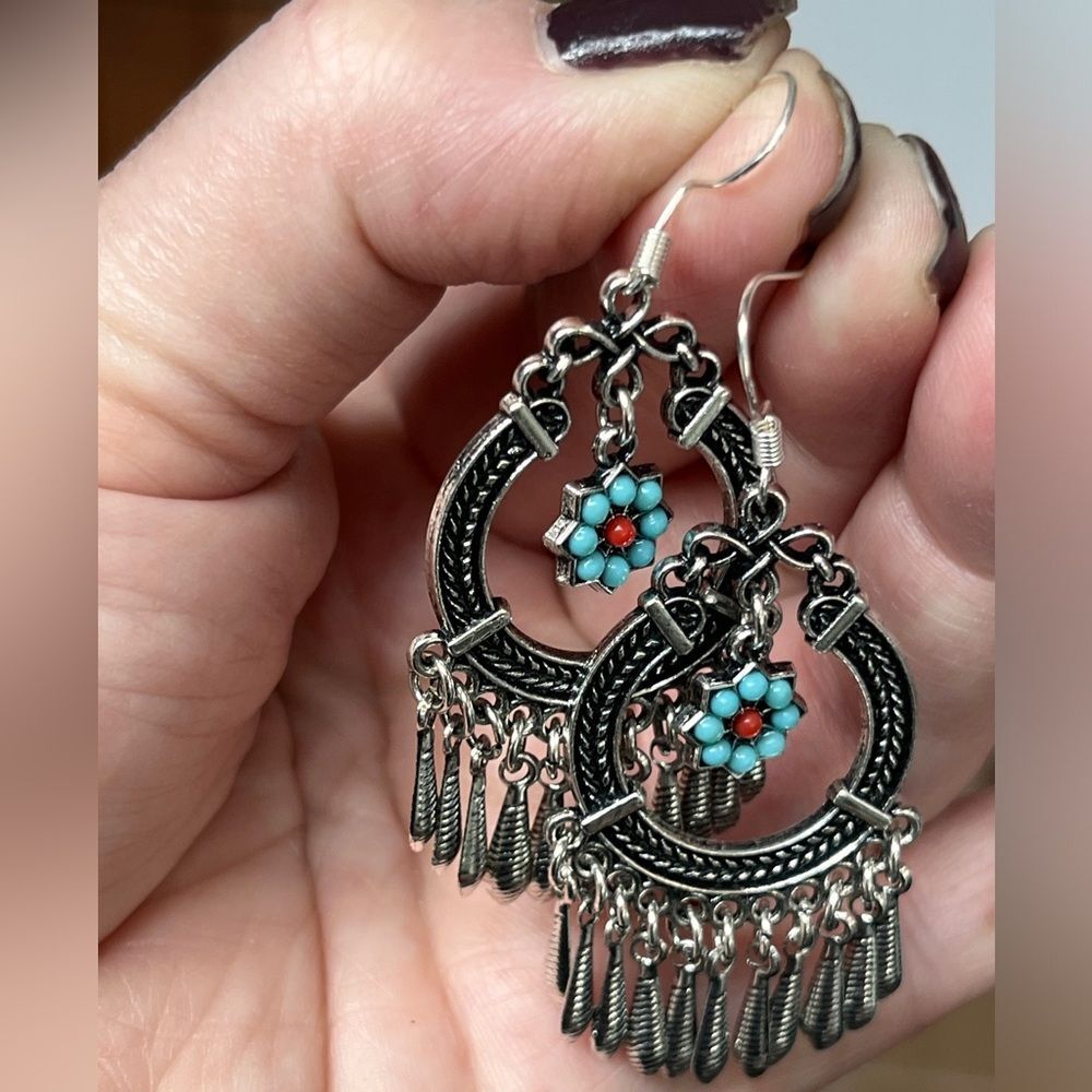 S925 Silver Tassel Earrings